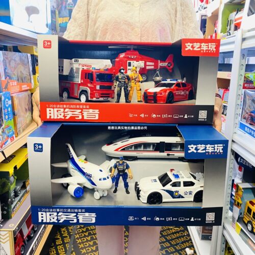 文艺讲故事的工程警车消防车军事