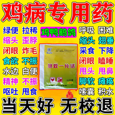鸡特效药养鸡专用药鸡药大全特效禽药救命丹鸡药感冒黄白痢绿便