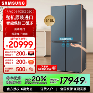 【AI神】三星615L大容量三循环十字门家用冰箱进口RF62DB9CGC3GSC