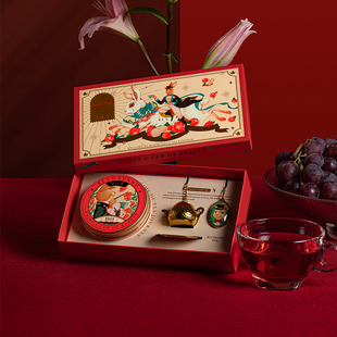 布兰兔果漾时光花茶礼盒茶滤泡茶器可爱朗姆果茶洛神花礼盒