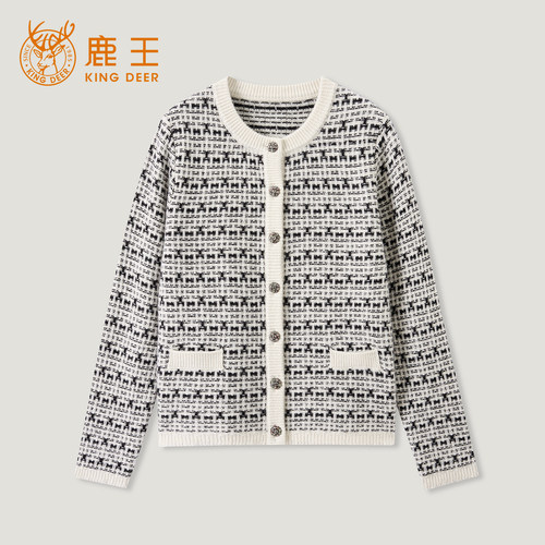 King Deer/鹿王秋冬新款女式长袖羊绒衫L805823