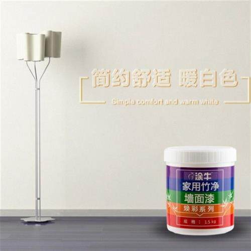 涂牛象牙白乳胶漆水性内墙翻新漆家装自刷米白色白色水性墙面漆
