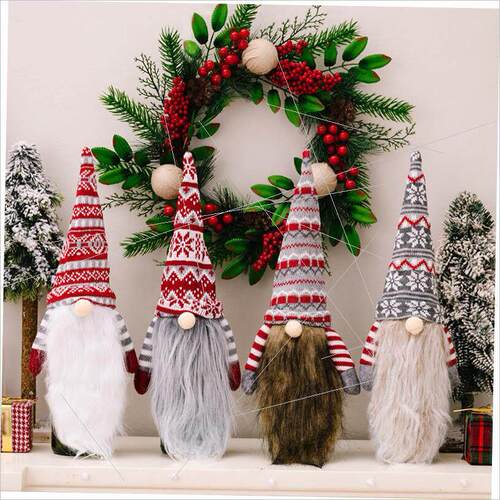 Christmas faceless doll long beard wine bottle sleeve酒套