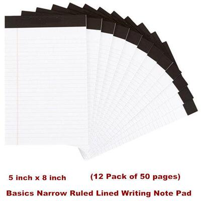 Basics Wide Ruled Lined Writing Note Pads Notepads Writing