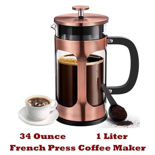 French Press Coffee Maker Pot Cold Brew Cafetera Teapot