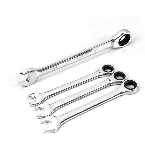 Chrome Vanadium Steel Ring Ratchet Wrench Reversible Double