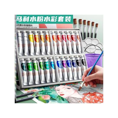 acrylic colour paint watercolor gouache 24 color oil paints