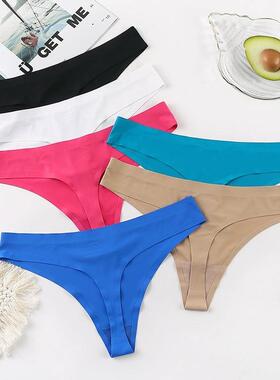 冰丝无痕内裤女性感舒适透气速干新款运动比基尼女士三角裤低腰