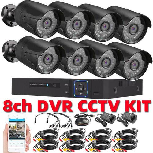 8CH monitor set HD DVR KIT Camera System 2MP original