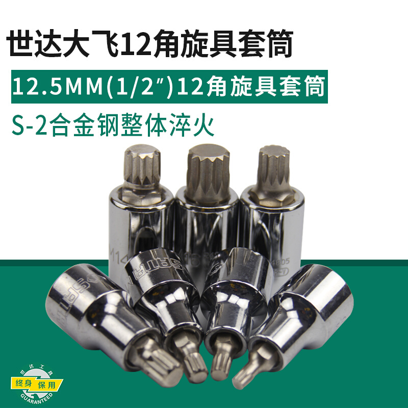 工具12角旋具套筒12.5MM大飞50/100MM长旋具套筒24801/25801*-封面