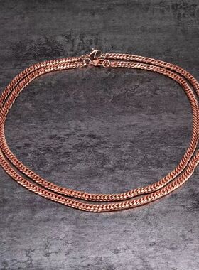 纯铜项链男真铜全铜实心铜紫铜饰品男女同款复古高级感节日礼物