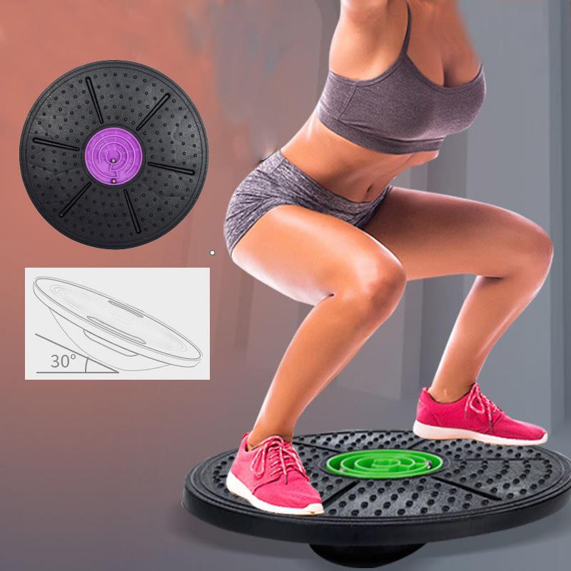 Yoga Balance Board Disc Stability Round Plates Exercise Trai