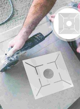 Flower Floor Drain Ruler itioning Bathroom Measuring