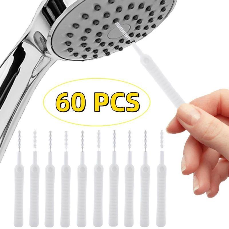 10-60PCS Shower Cleaning Brush Shower Head Anti Clogging Nyl