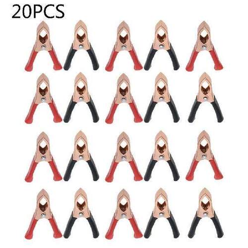 30A Car Clips 70mm Crocodile Clips Battery Clamps Metal