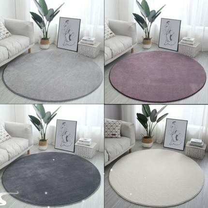 Round carpet bedroom bedside cushion blanket table floor mat