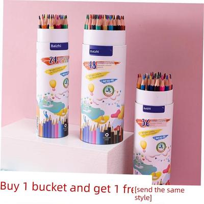 colour pencil painting students use 48 colour pencils with a