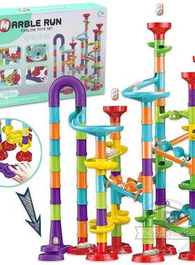 Marble Run Race Track Building Blocks Kids 3D Maze Ball Roll
