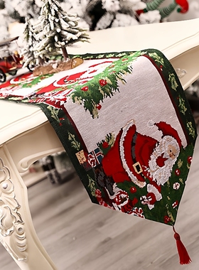 Christmas Table Runner Fashion High Quality Printed Tablecl1