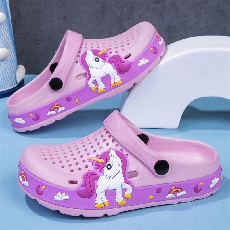 New Kids Clogs Baby Girls Slippers Summer Beach Water Shoes
