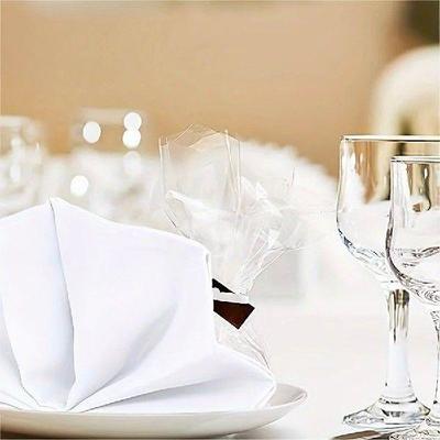 Cloth Polyester Napkins, Washable Dinner Fabric Linen