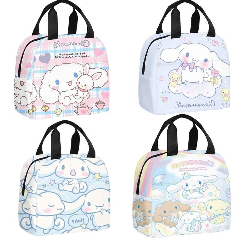 Sanrio Anime Cute Cinnamoroll Insulated Cooler Lunch Box Bag