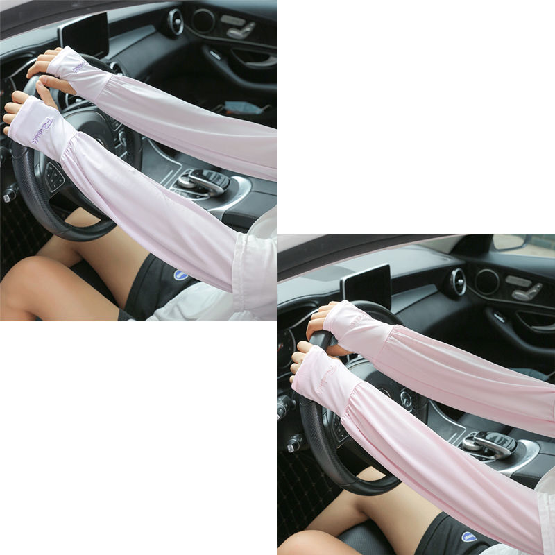 Sunscreen Ice sleeve female summer Thin money easy Butler's meat ultraviolet-proof outdoors Riding drive a car Ice silk Sunscreen Arm cuff