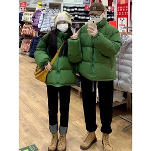 羽绒棉服男短款24冬季情侣面包服加厚保暖棉衣外套韩版立领棉袄女