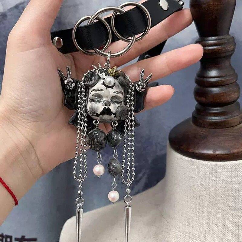 哥特暗黑choker骷髅项圈锁骨链