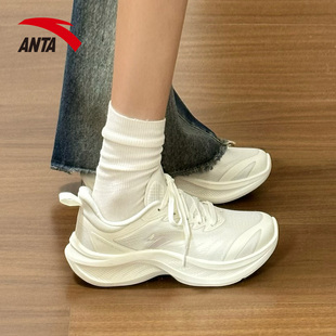 安踏飞云2跑步鞋女2025冬季透气网面学生中考体测跳绳运动休闲鞋