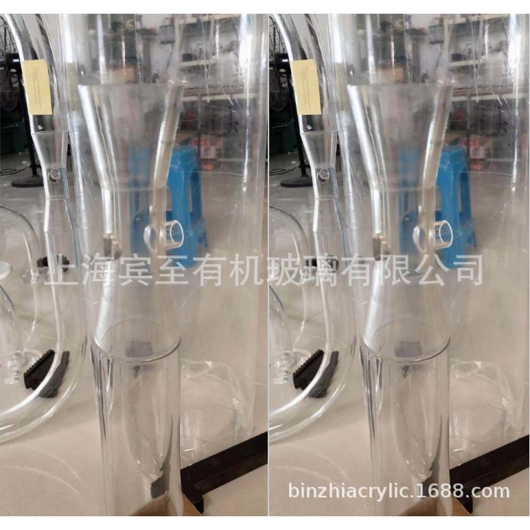 加工定制透明弯头亚克力弯管有机玻璃PMMA圆管折弯三通四通V型管