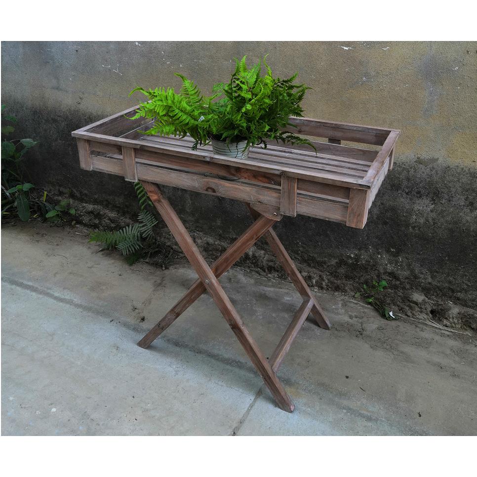 实木花架花台花桌工作台操作台杂货花园阳台装饰陈列收纳