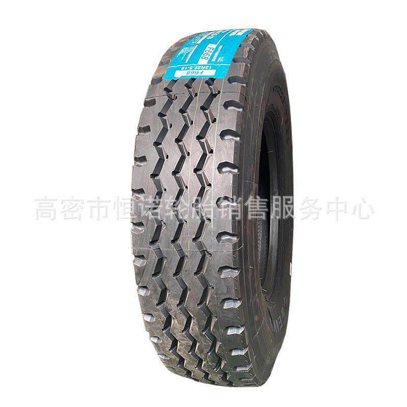 双钱飞跃12R22.5全钢丝卡货车挂车真空轮胎18层级F668花纹