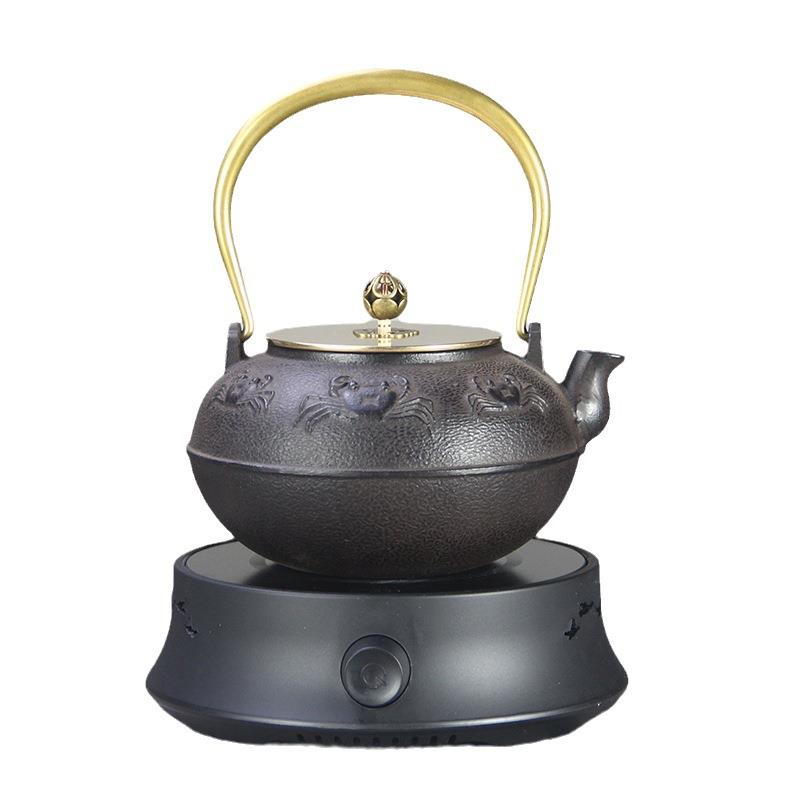 铸铁壶手工煮水泡茶壶电陶炉煮茶器养生家用螃蟹茶具工艺礼品套装