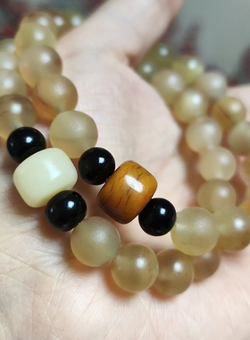 女士羊角牛角天然手串手链