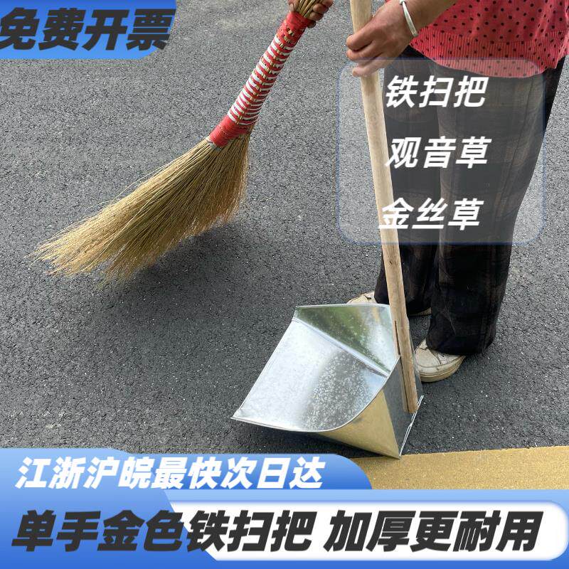 铁扫把金丝草小扫帚软毛庭院工厂车间树枝加厚水泥地环卫观音笤帚