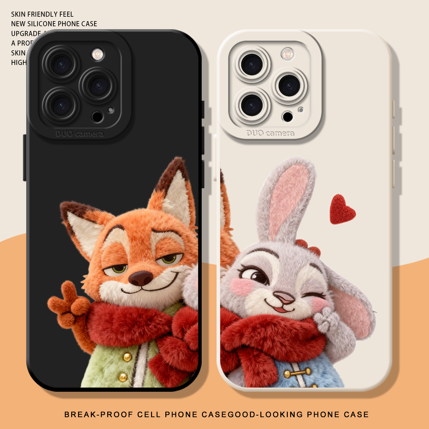 适用华为pura70手机壳nova12pro硅胶13小众80尼克8毛绒mate60冬天p50荣耀500/300情侣magic7疯狂动物城2朱迪