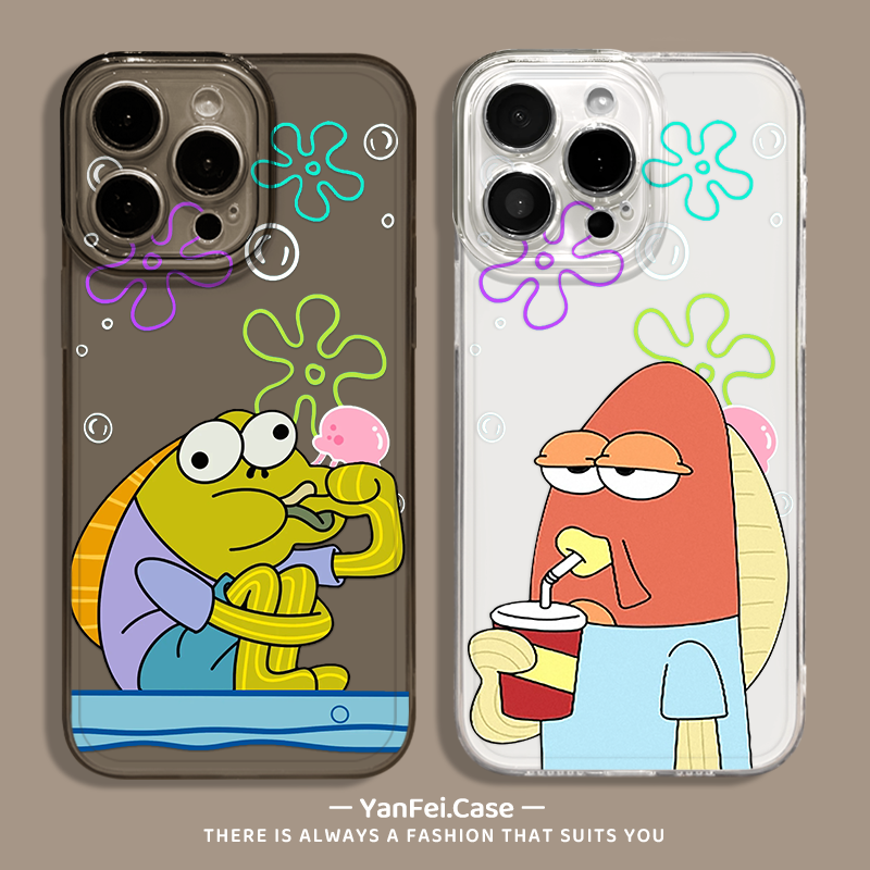 比奇堡居民适用opporeno13手机壳12/11透明15/x9/14/x300新款丑鱼findx8spro搞怪vivox200promini/s20趣味s30,3C数码配件,手机保护套/壳,淘宝优惠券,粉丝福利购,淘宝优惠卷