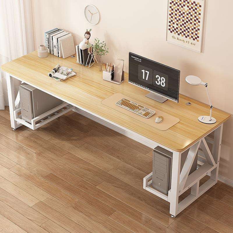 电脑桌台式书桌学生家用双人学习桌卧室简约课桌办公桌长方形桌子