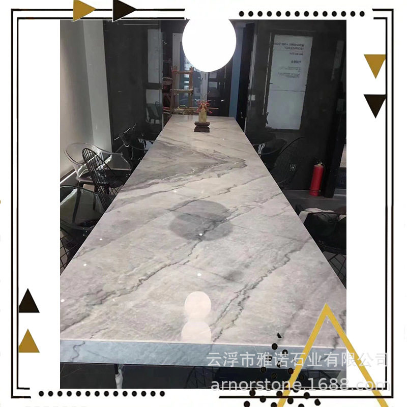 现代简约布鲁斯灰背景地面飘窗台过门槛石台面桌面梯级墙面板天然
