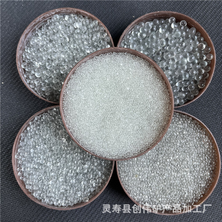 玻璃微珠厂家直发美缝剂填充玻璃珠喷砂研磨玻璃珠重力毯玻璃珠