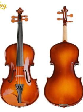 通灵初学练习手工实木小提琴白松枫木枣木配件