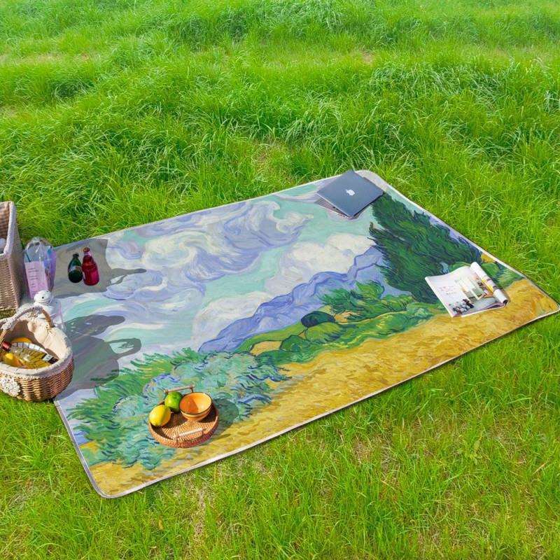 Q6G野餐垫户外地垫出游露营野炊坐垫便携郊外铺地布加厚防潮隔热