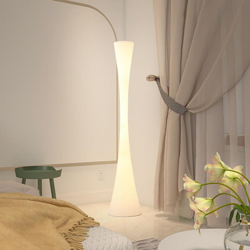 法式奶油客厅沙发边立式落地灯设计师创意卧室小蛮腰落地灯氛围灯