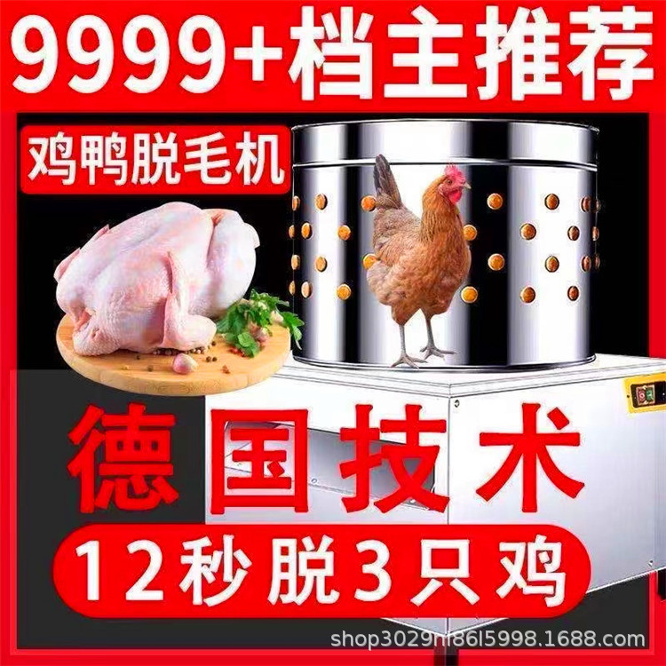 不锈钢立式拔毛器鸡鸭小型鸡鸭褪毛机生产质保三年脱毛设备建达