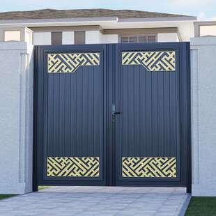 铝艺庭院大门铁艺别墅大门小区花园门乡村自建房院子门单双开门