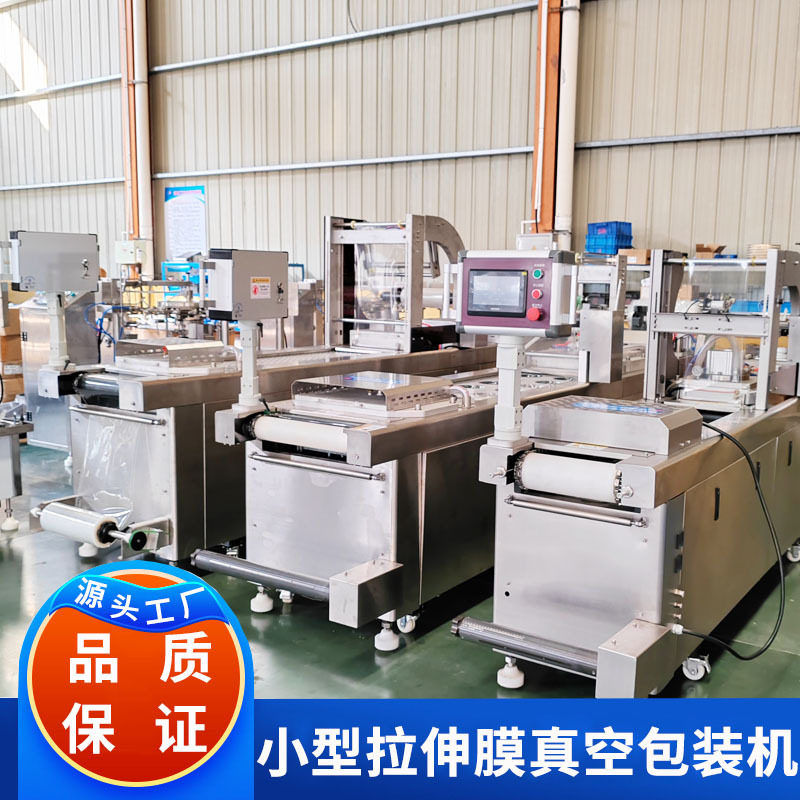 豆皮豆丝真空包装机连续覆膜真空机鸭舌小型拉伸膜真空包装机