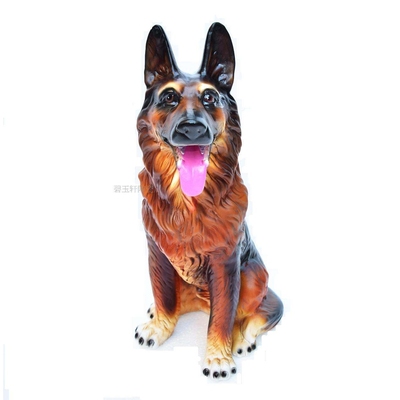 PK7J陶瓷狗大号小号狗摆件生肖守财犬家居庭院玄关落地大门狼狗