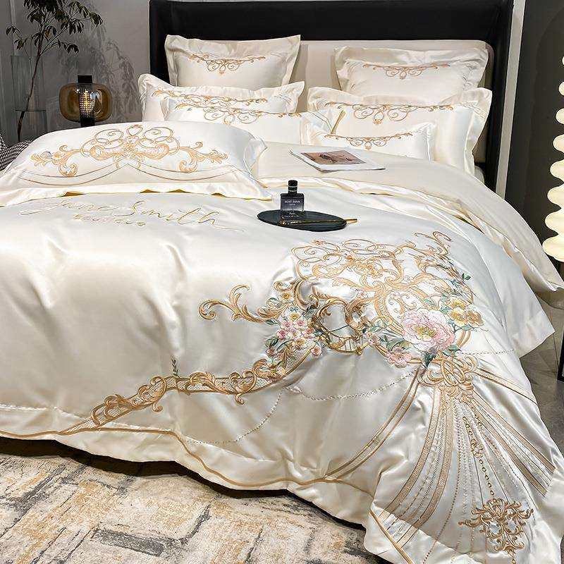 9WOR欧式奢华婚庆四件套全棉纯棉被套真丝刺绣花结婚床上用品床笠,清洗/食品/商业设备,风口/风叶/风机配件,淘宝优惠券,粉丝福利购,淘宝优惠卷