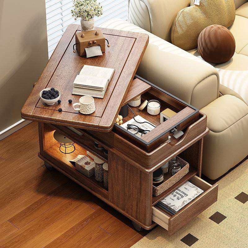 实木升降茶几可移动小推车茶台茶桌折叠桌子餐桌两用沙发边柜边几,清洗/食品/商业设备,风口/风叶/风机配件,淘宝优惠券,粉丝福利购,淘宝优惠卷